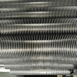 Laser welded finned tube (stainless steel pipe with stainless steel strip)